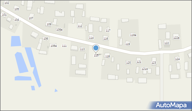 Pawłowice, Pawłowice, 115, mapa Pawłowice