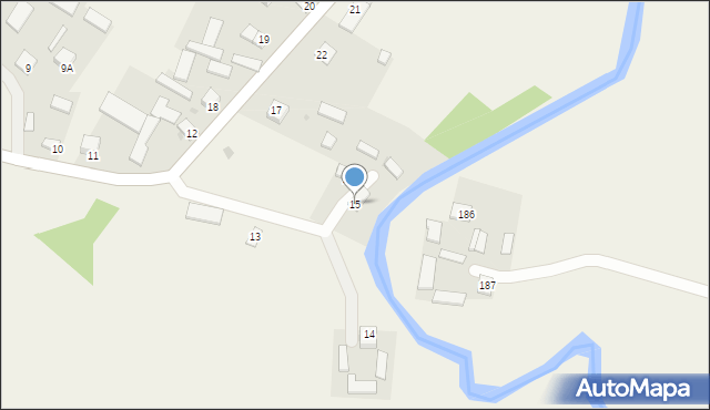 Pawłowice, Pawłowice, 15, mapa Pawłowice