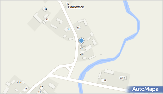 Pawłowice, Pawłowice, 29, mapa Pawłowice