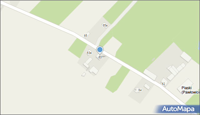 Pawłowice, Pawłowice, 63, mapa Pawłowice
