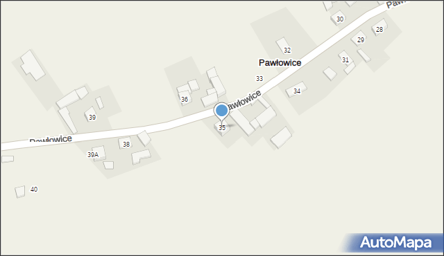 Pawłowice, Pawłowice, 35, mapa Pawłowice