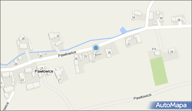 Pawłowice, Pawłowice, 33, mapa Pawłowice