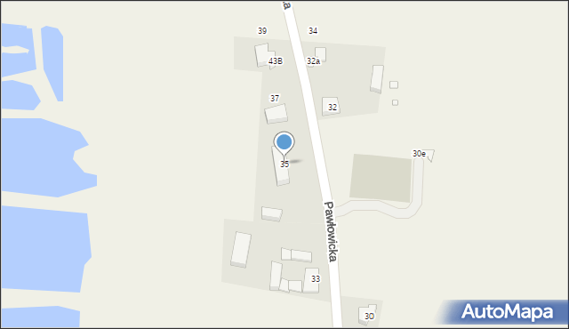 Pawłowice, Pawłowicka, 35, mapa Pawłowice