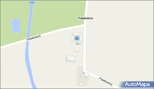 Pawłowice, Pawłowice, 15, mapa Pawłowice