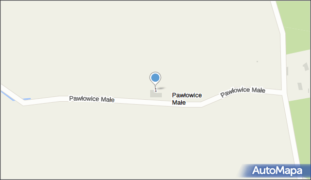 Pawłowice Małe, Pawłowice Małe, 1, mapa Pawłowice Małe