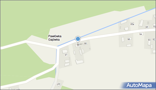 Pawłówka, Pawłówka, 99, mapa Pawłówka