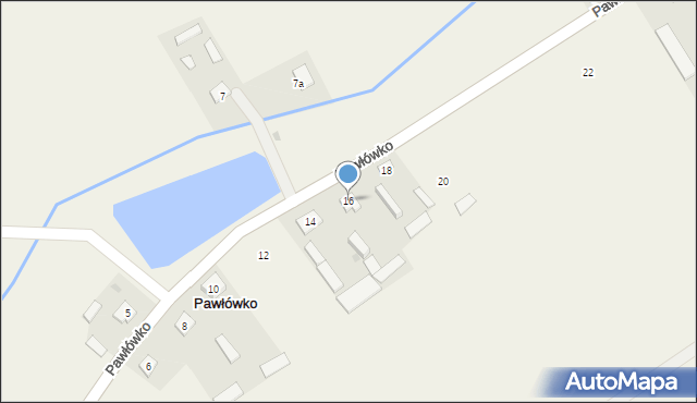 Pawłówko, Pawłówko, 16, mapa Pawłówko
