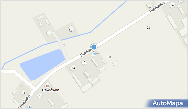 Pawłówko, Pawłówko, 18, mapa Pawłówko