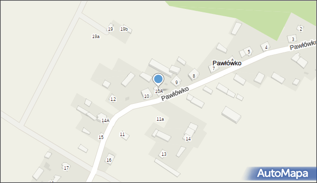 Pawłówko, Pawłówko, 10A, mapa Pawłówko