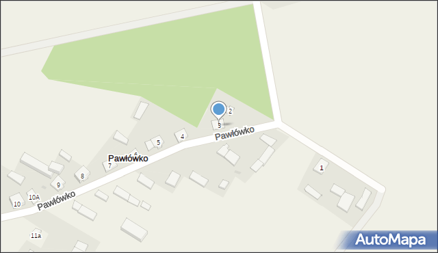 Pawłówko, Pawłówko, 3, mapa Pawłówko