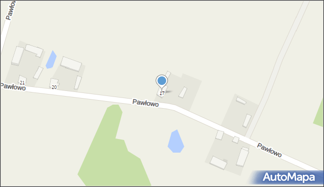 Pawłowo, Pawłowo, 17, mapa Pawłowo