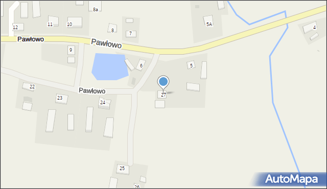 Pawłowo, Pawłowo, 27, mapa Pawłowo