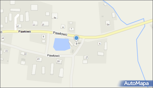 Pawłowo, Pawłowo, 6, mapa Pawłowo