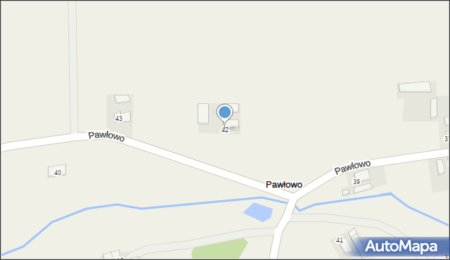 Pawłowo, Pawłowo, 42, mapa Pawłowo