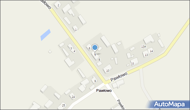 Pawłowo, Pawłowo, 5, mapa Pawłowo