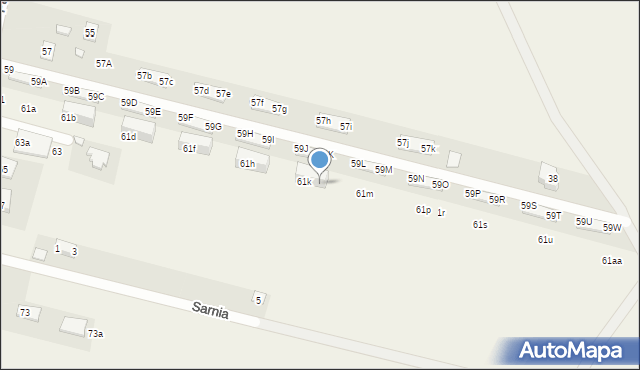 Pęcice, Parkowa, 61l, mapa Pęcice