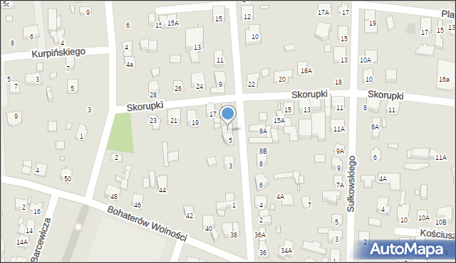 Piastów, Paderewskiego Ignacego Jana, 5A, mapa Piastów