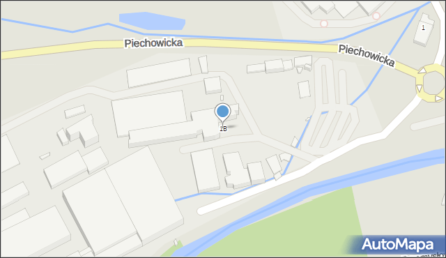 Piechowice, Pakoszowska, 1B, mapa Piechowice