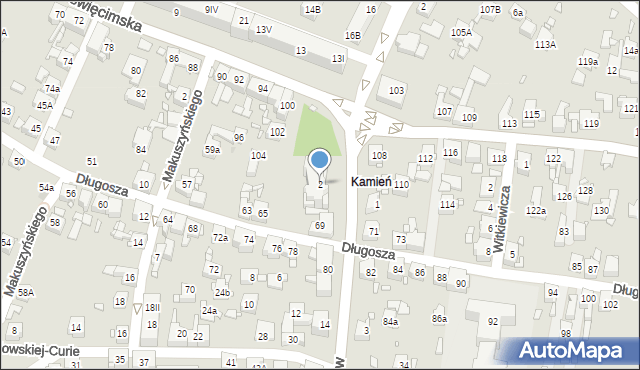 Piekary Śląskie, Partyzantów, 2, mapa Piekary Śląskie