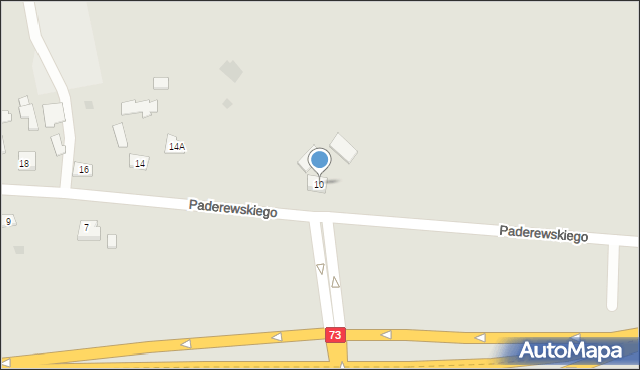 Pilzno, Paderewskiego Ignacego Jana, 10, mapa Pilzno