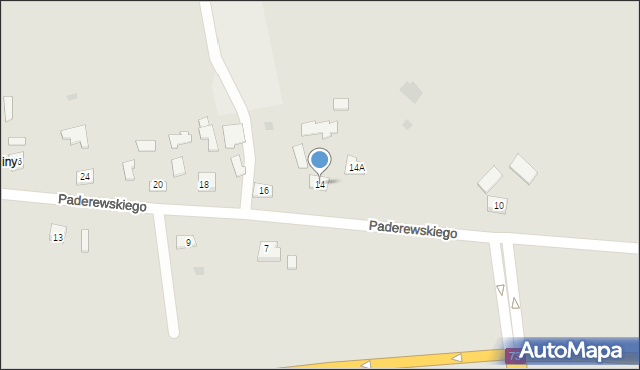 Pilzno, Paderewskiego Ignacego Jana, 14, mapa Pilzno