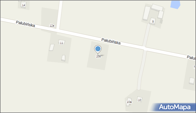 Pinczyn, Pałubińska, 10b, mapa Pinczyn