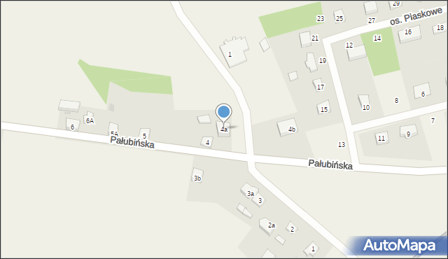 Pinczyn, Pałubińska, 4a, mapa Pinczyn