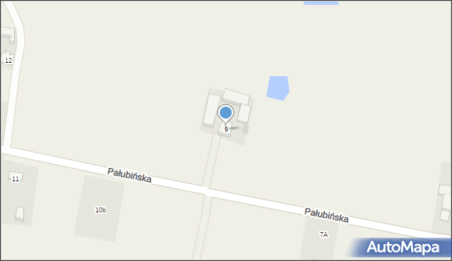 Pinczyn, Pałubińska, 9, mapa Pinczyn