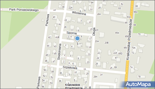 Piotrków Trybunalski, Pawia, 6, mapa Piotrków Trybunalski