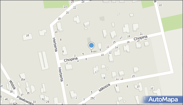 Piotrków Trybunalski, Pawłowska, 25E, mapa Piotrków Trybunalski