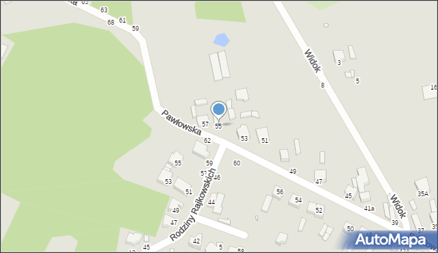 Piotrków Trybunalski, Pawłowska, 55, mapa Piotrków Trybunalski