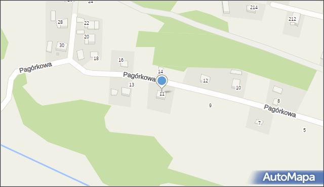 Piotrowice, Pagórkowa, 11, mapa Piotrowice