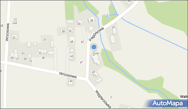 Piotrowice, Pagórkowa, 17, mapa Piotrowice