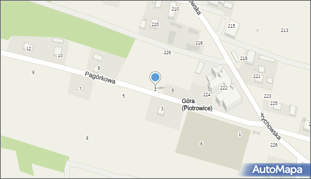 Piotrowice, Pagórkowa, 2, mapa Piotrowice