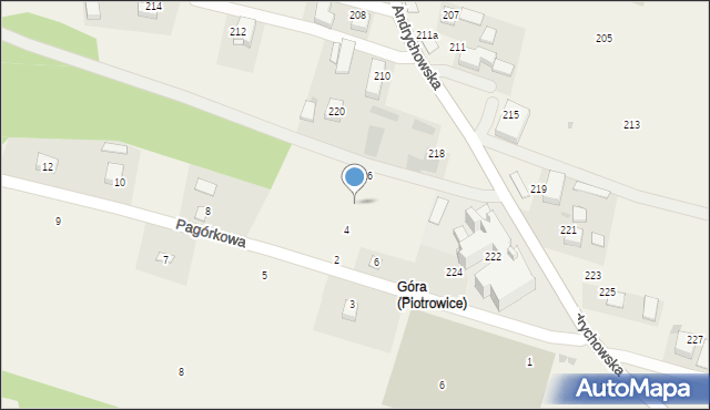 Piotrowice, Pagórkowa, 6, mapa Piotrowice