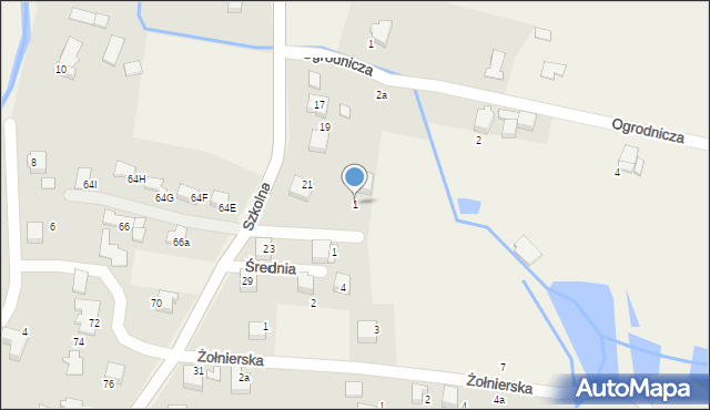 Pisarzowice, Pagórkowa, 1, mapa Pisarzowice