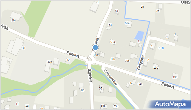 Pisarzowice, Pańska, 19a, mapa Pisarzowice