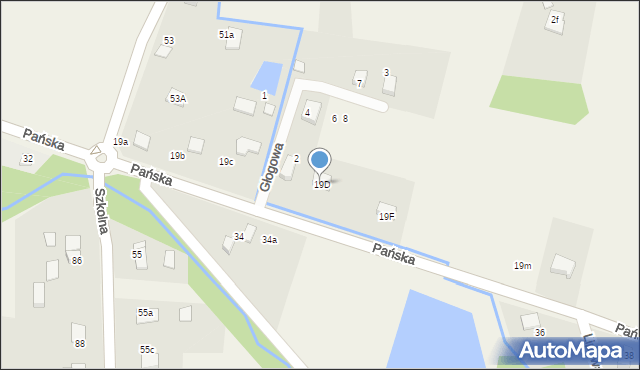 Pisarzowice, Pańska, 19D, mapa Pisarzowice