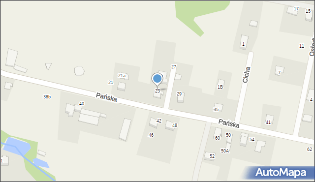 Pisarzowice, Pańska, 23, mapa Pisarzowice