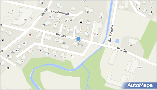 Pisarzowice, Pańska, 26, mapa Pisarzowice