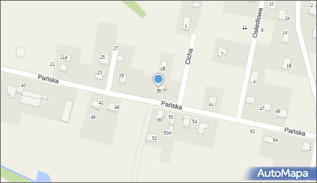 Pisarzowice, Pańska, 35, mapa Pisarzowice