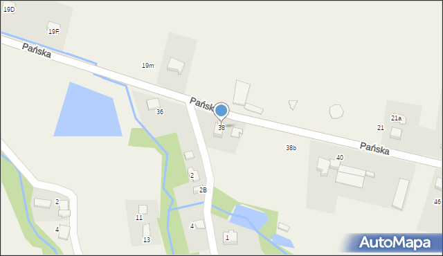 Pisarzowice, Pańska, 38, mapa Pisarzowice