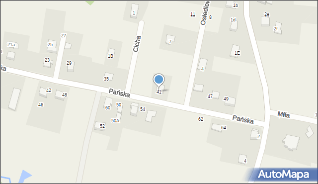 Pisarzowice, Pańska, 41, mapa Pisarzowice