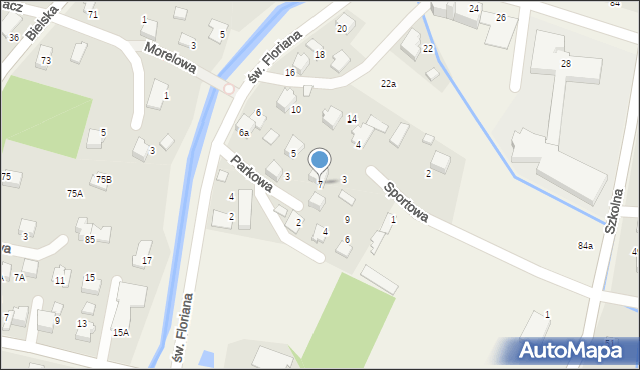 Pisarzowice, Parkowa, 7, mapa Pisarzowice