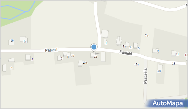 Pisarzowice, Pasieki, 14, mapa Pisarzowice