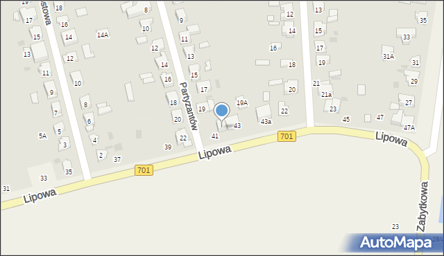 Płochocin, Partyzantów, 21, mapa Płochocin