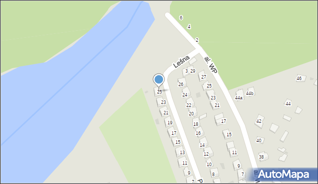 Poniatowa, Partyzantów, 25, mapa Poniatowa