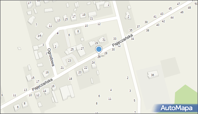 Popów, Pajęczańska, 26, mapa Popów