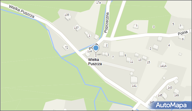 Porąbka, Parkowa, 1, mapa Porąbka