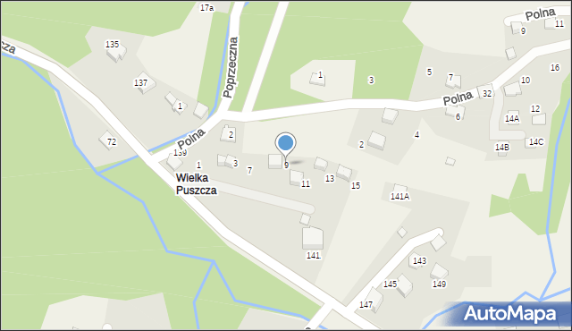 Porąbka, Parkowa, 9, mapa Porąbka